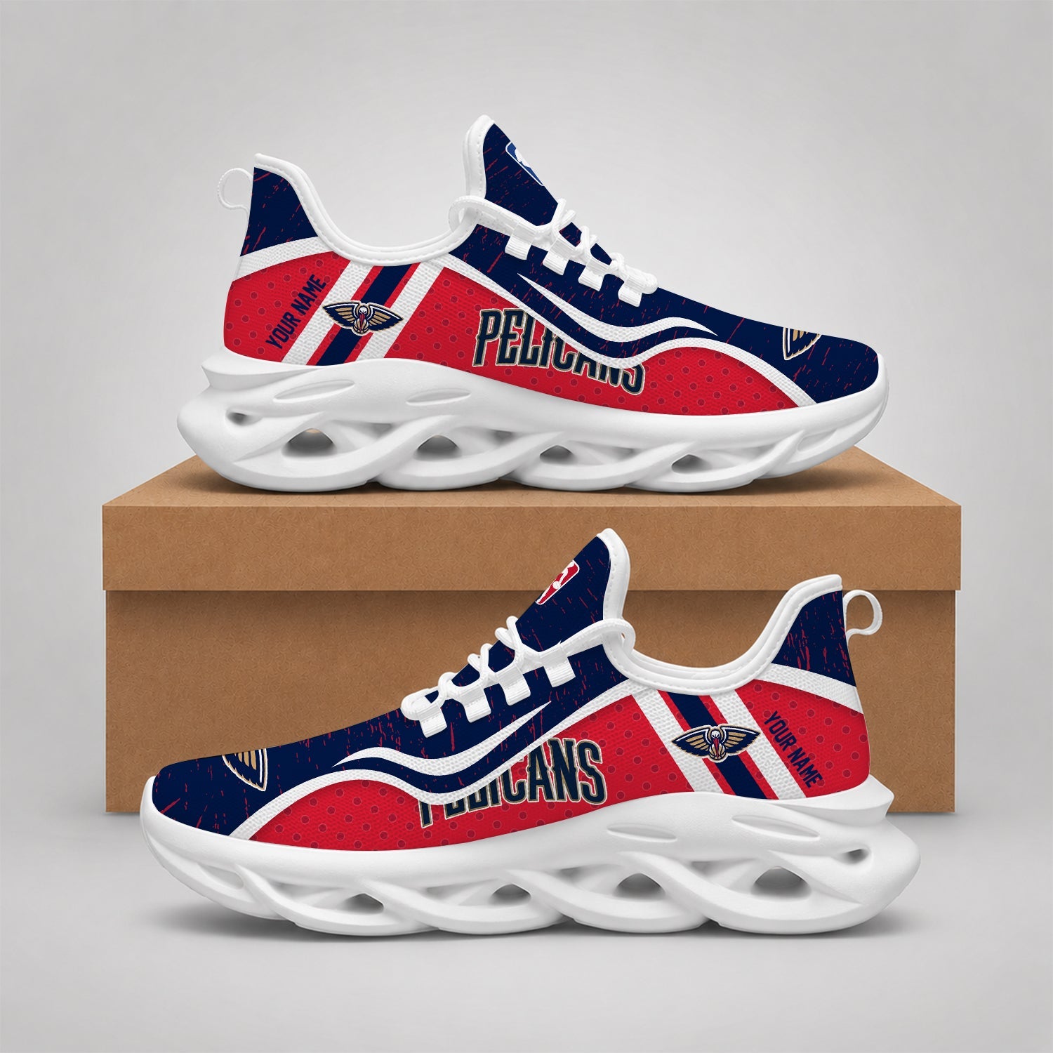 Limited Edition – Customized NBA New Orleans Pelicans Max Soul Shoes