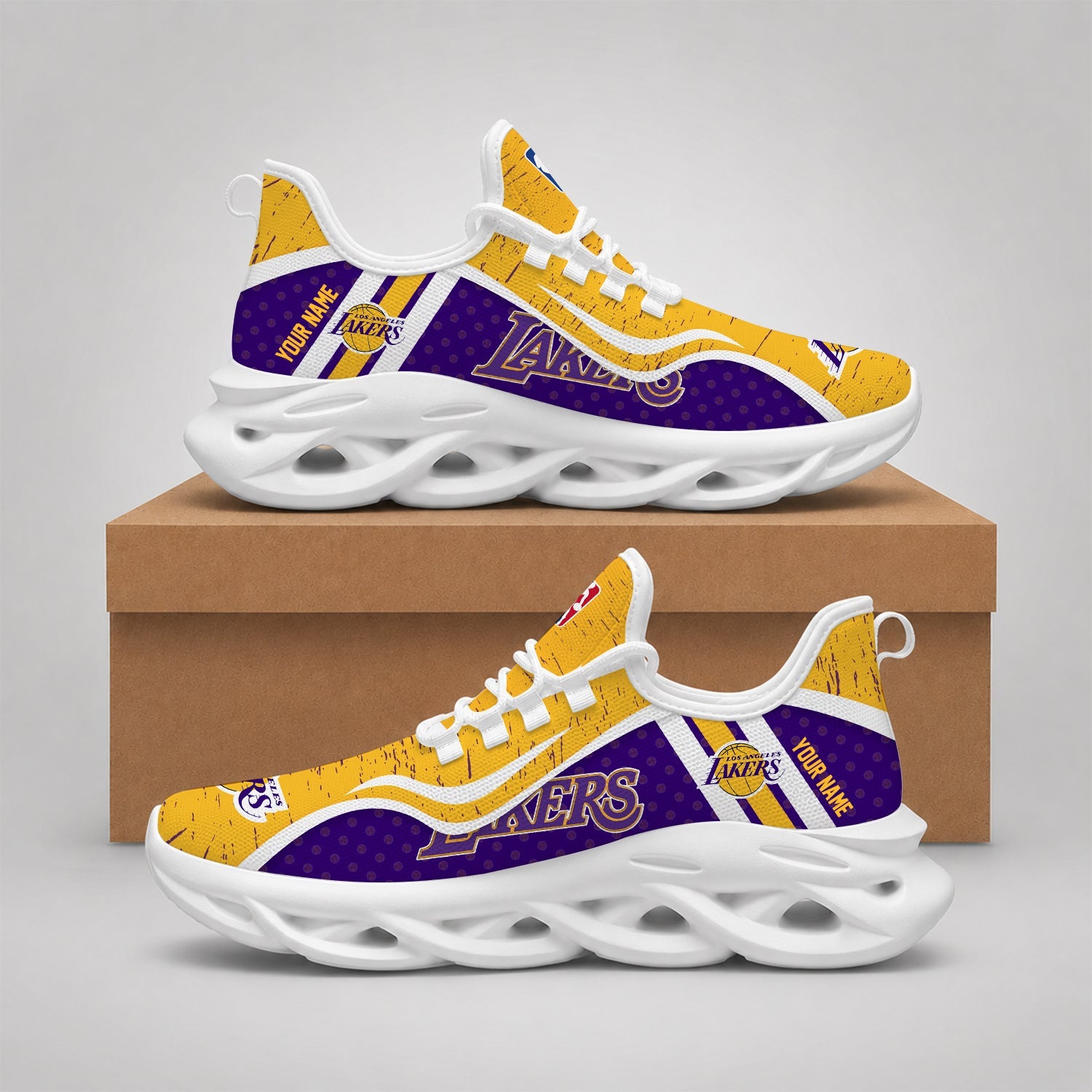 Limited Edition – Customized NBA Los Angeles Lakers Max Soul Shoes