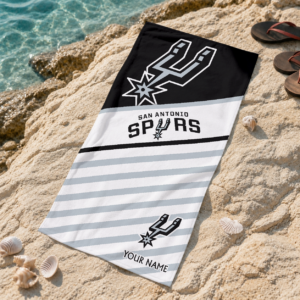 Limited Edition – Customized NBA San Antonio Spurs Beach Towel For Fan
