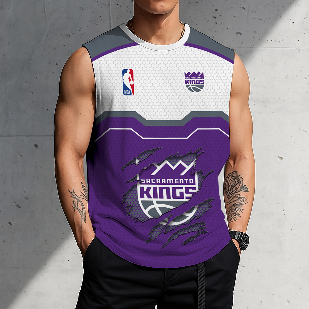 Limited Edition – Customized NBA Sacramento Kings Men’s Tank Top