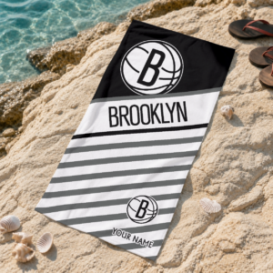 Limited Edition – Customized NBA Brooklyn Nets Beach Towel For Fan
