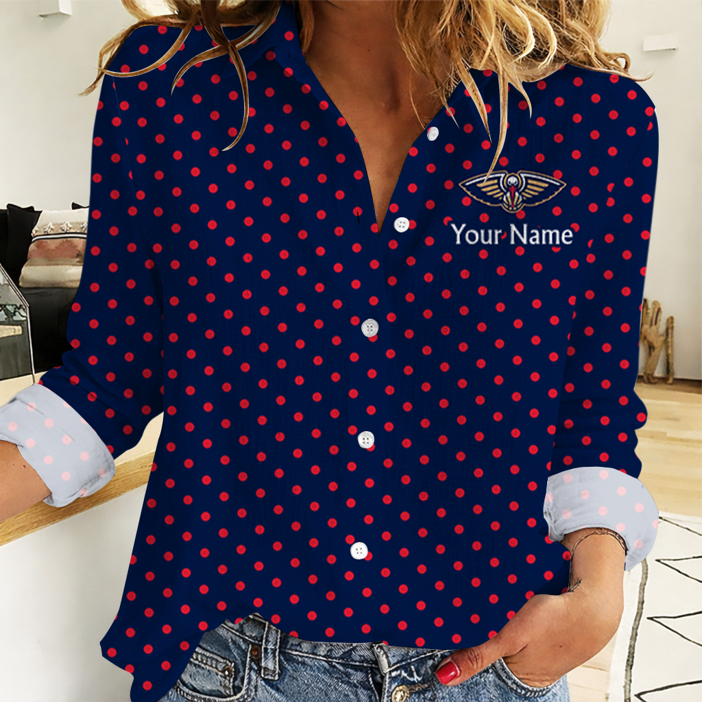 Limited Edition – Customized NBA New Orleans Pelicans Women Casual Shirt For Fan