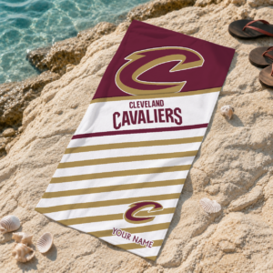 Limited Edition – Customized NBA Cleveland Cavaliers Beach Towel For Fan