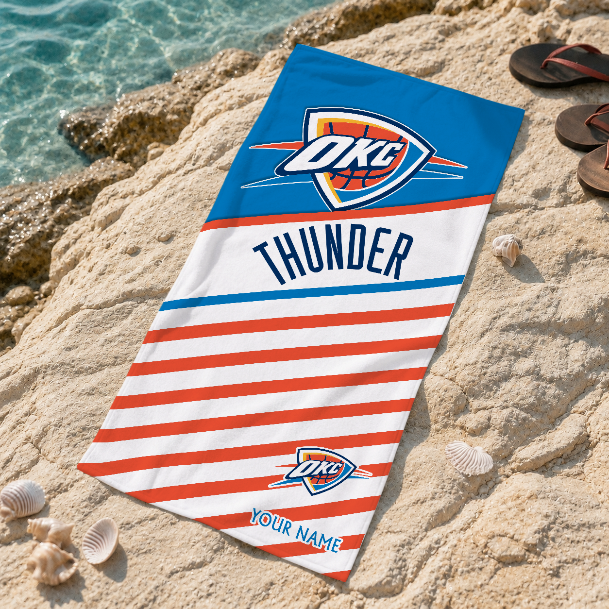 Limited Edition – Customized NBA Oklahoma City Thunder Beach Towel For Fan
