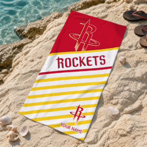Limited Edition – Customized NBA Houston Rockets Beach Towel For Fan