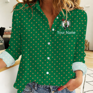 Limited Edition – Customized NBA Boston Celtics Women Casual Shirt For Fan