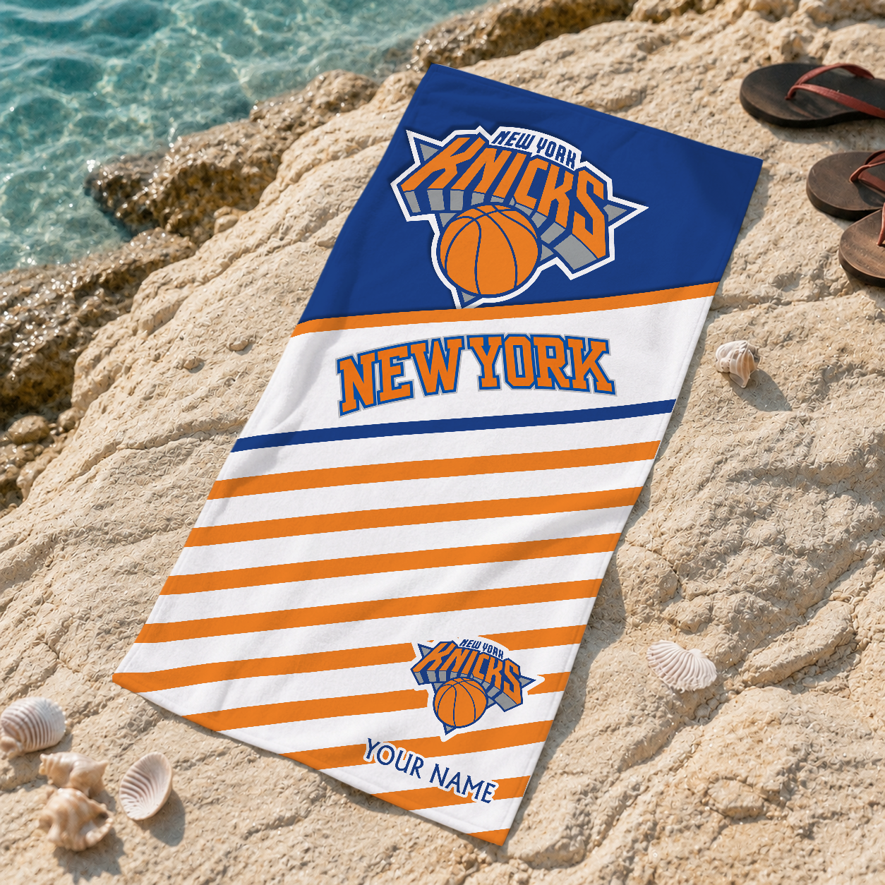Limited Edition – Customized NBA New York Knicks Beach Towel For Fan