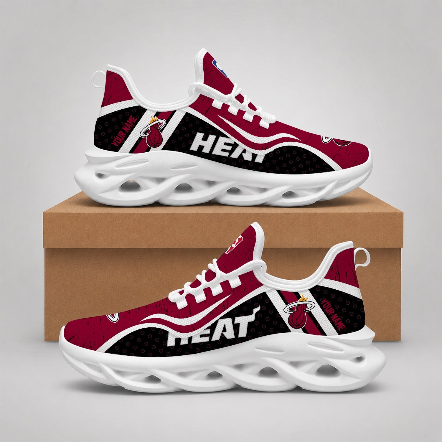 Limited Edition – Customized NBA Miami Heat Max Soul Shoes