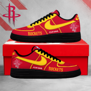 Limited Edition – Customized NBA Houston Rockets Af1 Sneakers