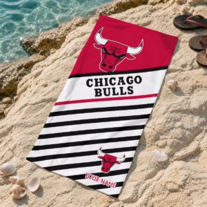 Limited Edition – Customized NBA Chicago Bulls Beach Towel For Fan