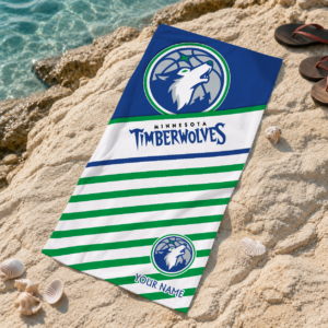 Limited Edition – Customized NBA Minnesota Timberwolves Beach Towel For Fan