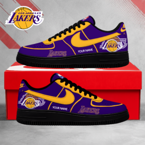 Limited Edition – Customized NBA Los Angeles Lakers Af1 Sneakers