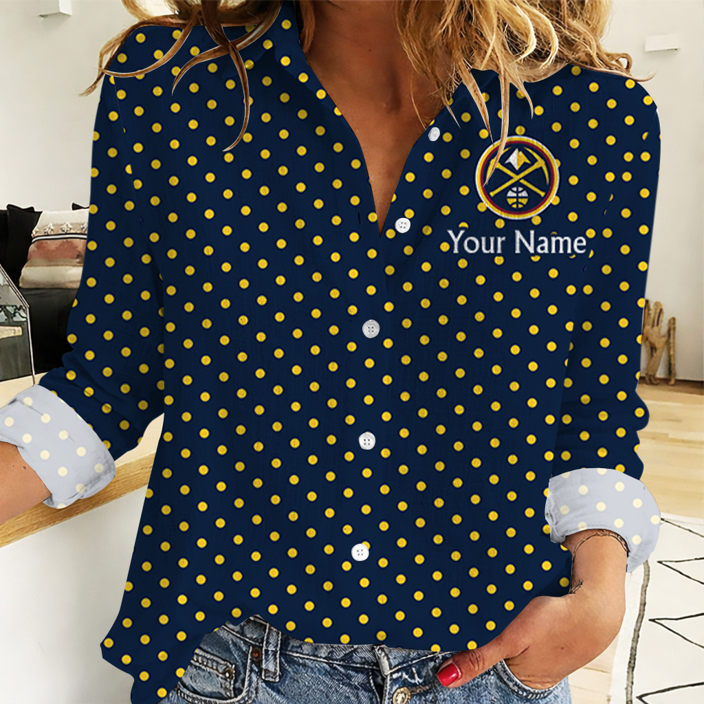 Limited Edition – Customized NBA Denver Nuggets Women Casual Shirt For Fan