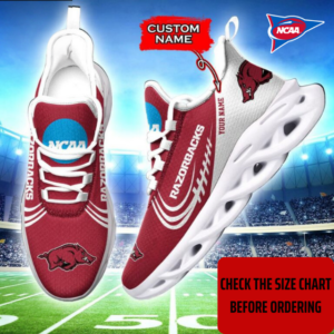 Limited Edition – Customized NCAA Arkansas Razorbacks Max Soul Sneakers