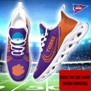 Limited Edition – Customized NCAA Clemson Tigers Max Soul Sneakers
