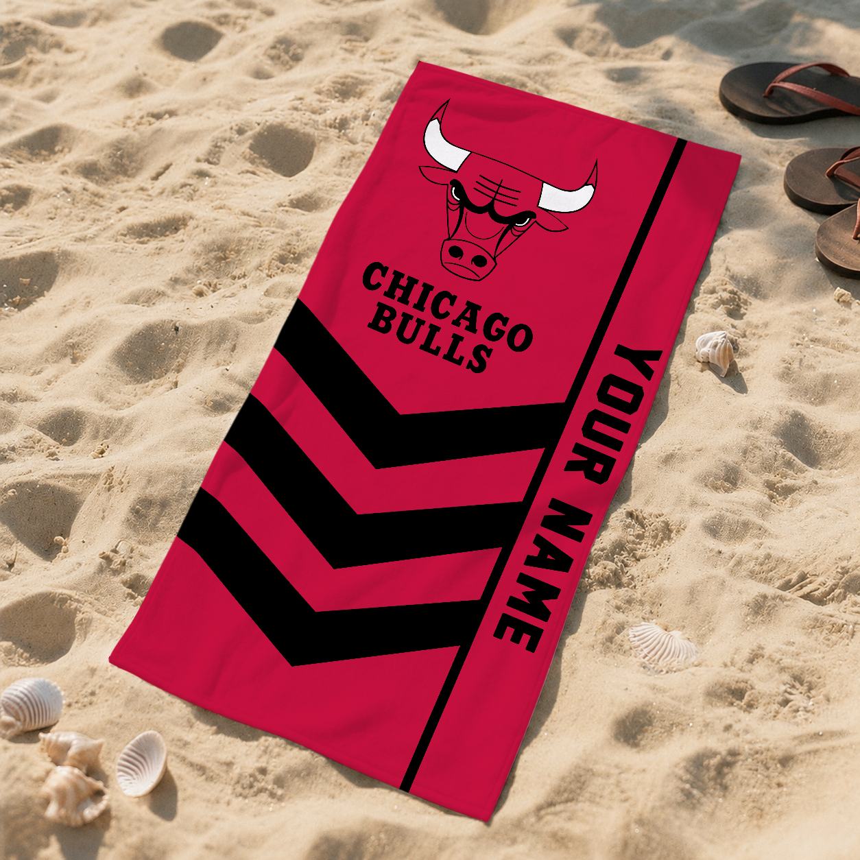 Limited Edition – Customized NBA Chicago Bulls Beach Towel For Fan