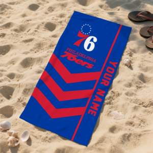 Limited Edition – Customized NBA Philadelphia 76Ers Beach Towel For Fan