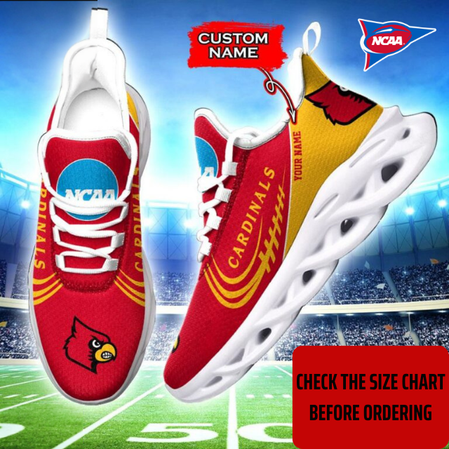 Limited Edition – Customized NCAA Louisville Cardinals Max Soul Sneakers