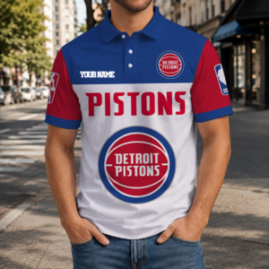 Limited Edition – Customized NBA Detroit Pistons Polo Shirt