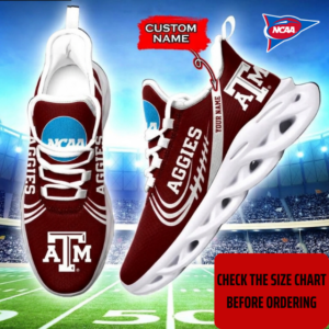 Limited Edition – Customized NCAA Texas A&M Aggies Max Soul Sneakers