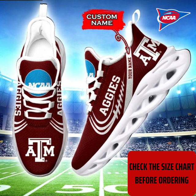 Limited Edition – Customized NCAA Texas A&M Aggies Max Soul Sneakers