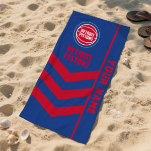 Limited Edition – Customized NBA Detroit Pistons Beach Towel For Fan