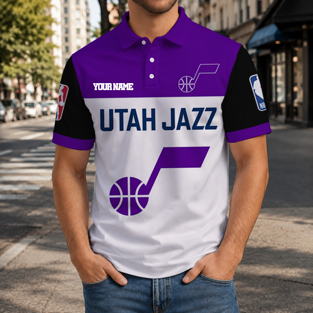 Limited Edition – Customized NBA Utah Jazz Polo Shirt