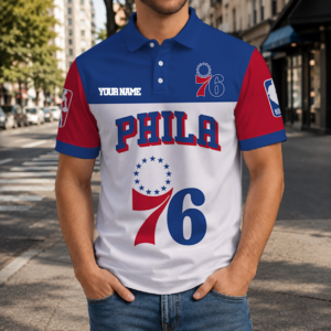 Limited Edition – Customized NBA Philadelphia 76Ers Polo Shirt