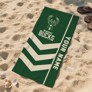 Limited Edition – Customized NBA Milwaukee Bucks Beach Towel For Fan
