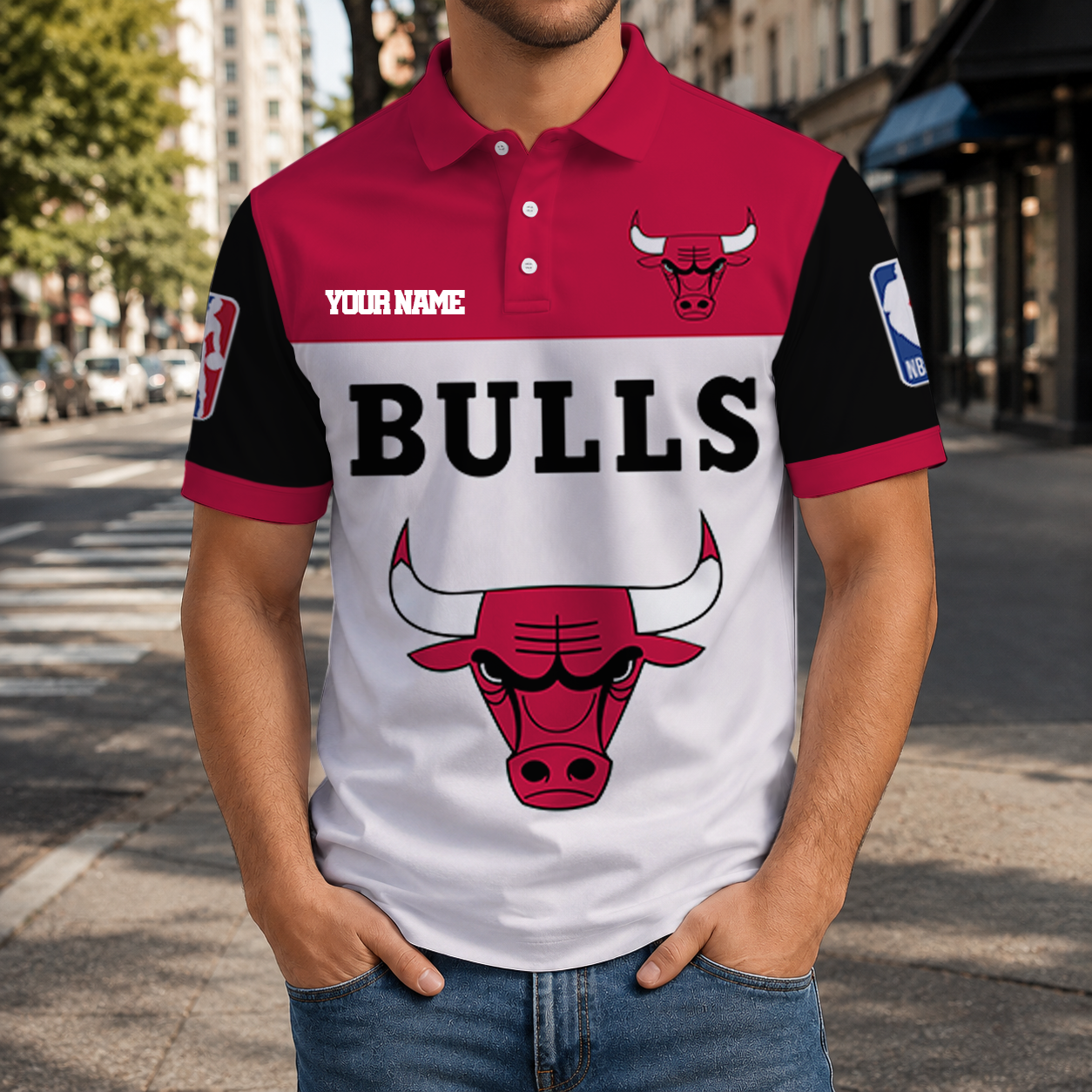 Limited Edition – Customized NBA Chicago Bulls Polo Shirt