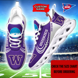 Limited Edition – Customized NCAA Washington Huskies Max Soul Sneakers