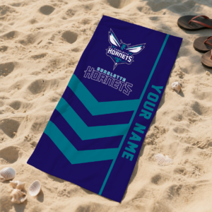 Limited Edition – Customized NBA Charlotte Hornets Beach Towel For Fan