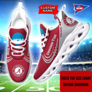 Limited Edition – Customized NCAA Alabama Crimson Tide Max Soul Sneakers