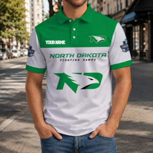 Limited Edition – Customized NCAA North Dakota Fighting Hawks Polo Shirt