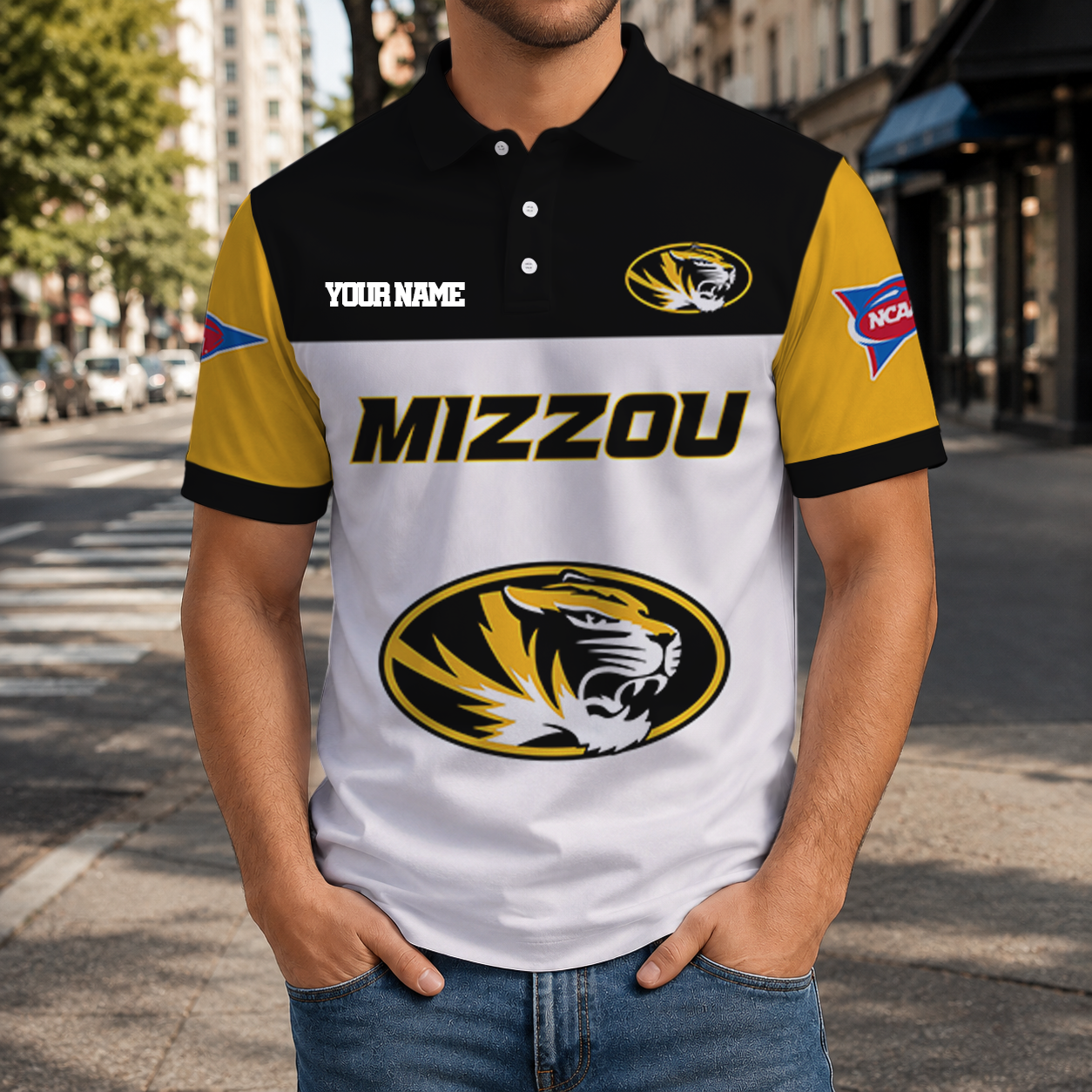Limited Edition – Customized NCAA Missouri Tigers Polo Shirt