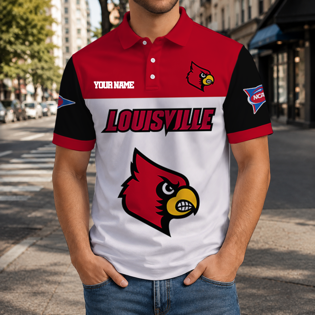 Limited Edition – Customized NCAA Louisville Cardinals Polo Shirt