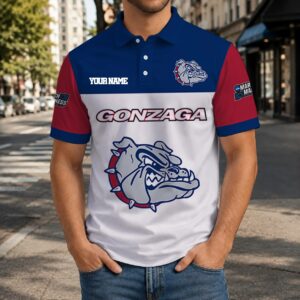 Limited Edition – Customized NCAA Gonzaga Bulldogs Polo Shirt