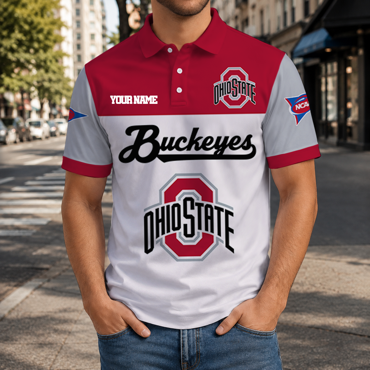 Limited Edition – Customized NCAA Ohio State Buckeyes Polo Shirt