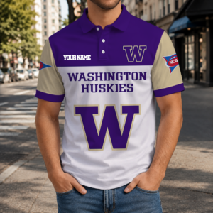 Limited Edition – Customized NCAA Washington Huskies Polo Shirt