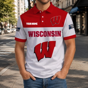 Limited Edition – Customized NCAA Wisconsin Badgers Polo Shirt