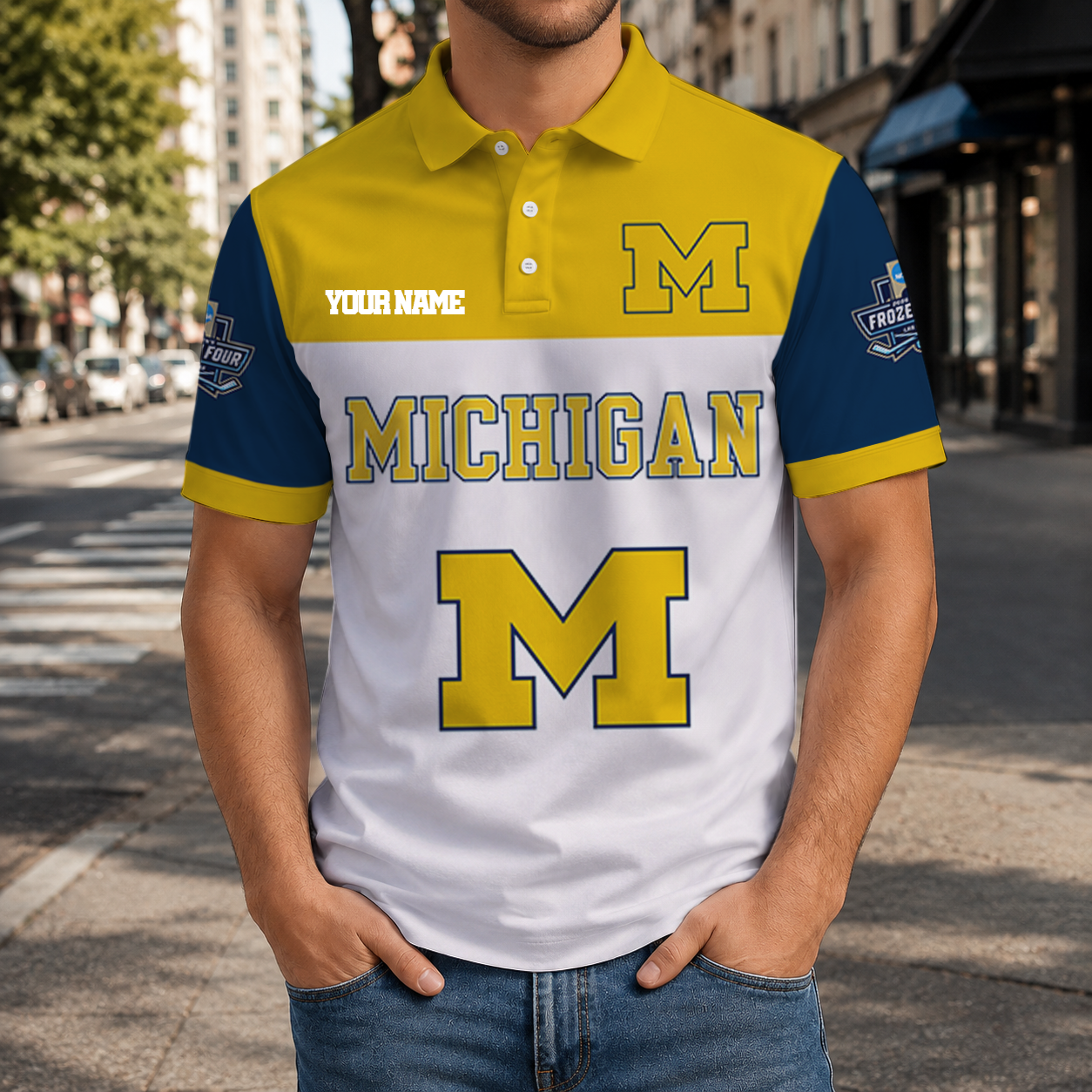 Limited Edition – Customized NCAA Michigan Wolverines Polo Shirt