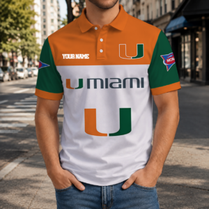 Limited Edition – Customized NCAA Miami Hurricanes Polo Shirt