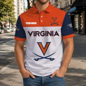 Limited Edition – Customized NCAA Virginia Cavaliers Polo Shirt