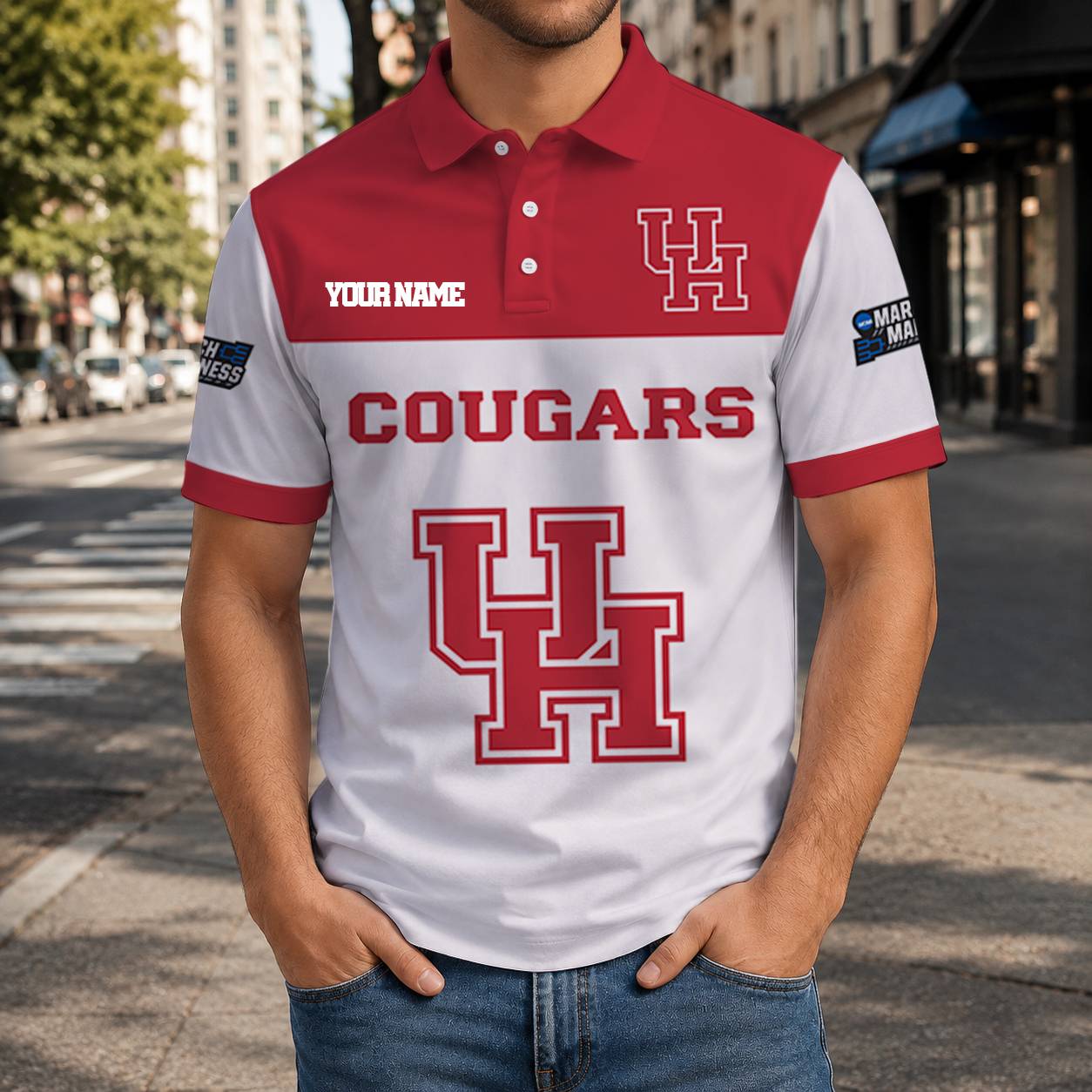 Limited Edition – Customized NCAA Houston Cougars Polo Shirt
