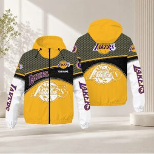 Limited Edition – Customized NBA Los Angeles Lakers Windbreaker Jacket