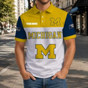 Limited Edition – Customized NCAA Michigan Wolverines Polo Shirt