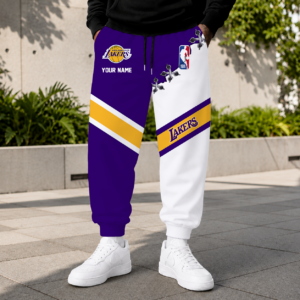 Limited Edition – Customized NBA Los Angeles Lakers Sweatpants