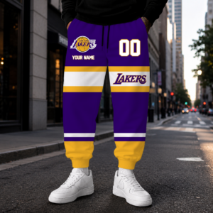 Limited Edition – Customized NBA Los Angeles Lakers Sweatpants