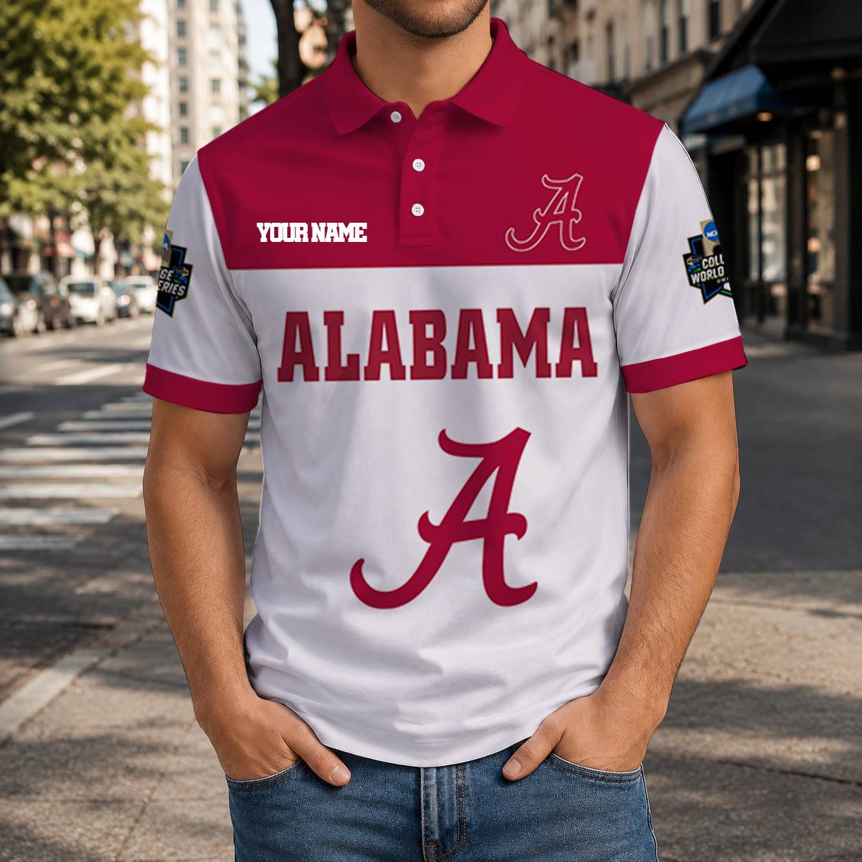 Limited Edition – Customized NCAA Alabama Crimson Tide Polo Shirt