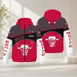 Limited Edition – Customized NBA Chicago Bulls Windbreaker Jacket